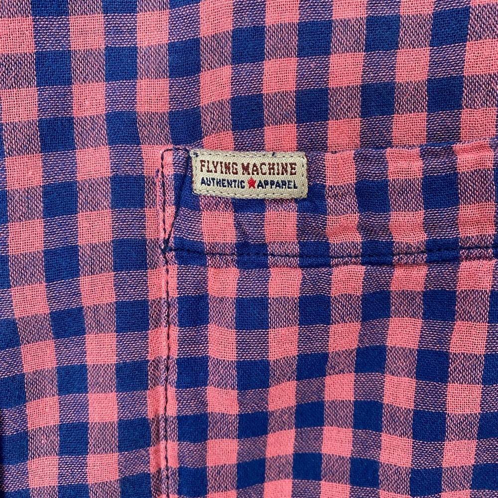 Flying Machine reversible plaid button up - Picture 8 of 9